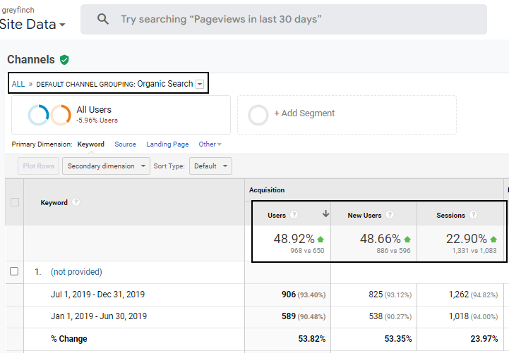 1st 6 Month 2019 SEO